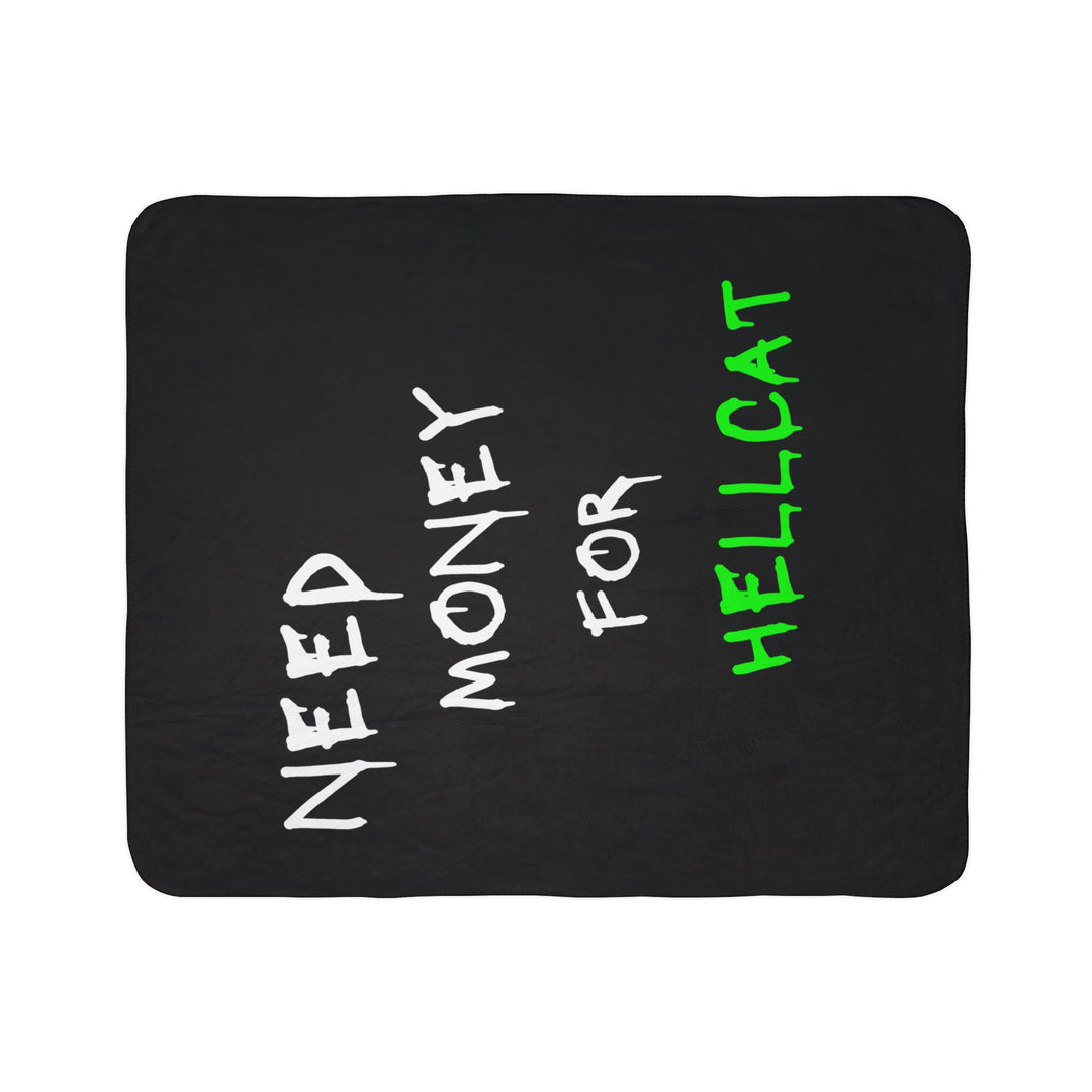 Need Money For Hellcat Fleece Sherpa Blanket (Green)